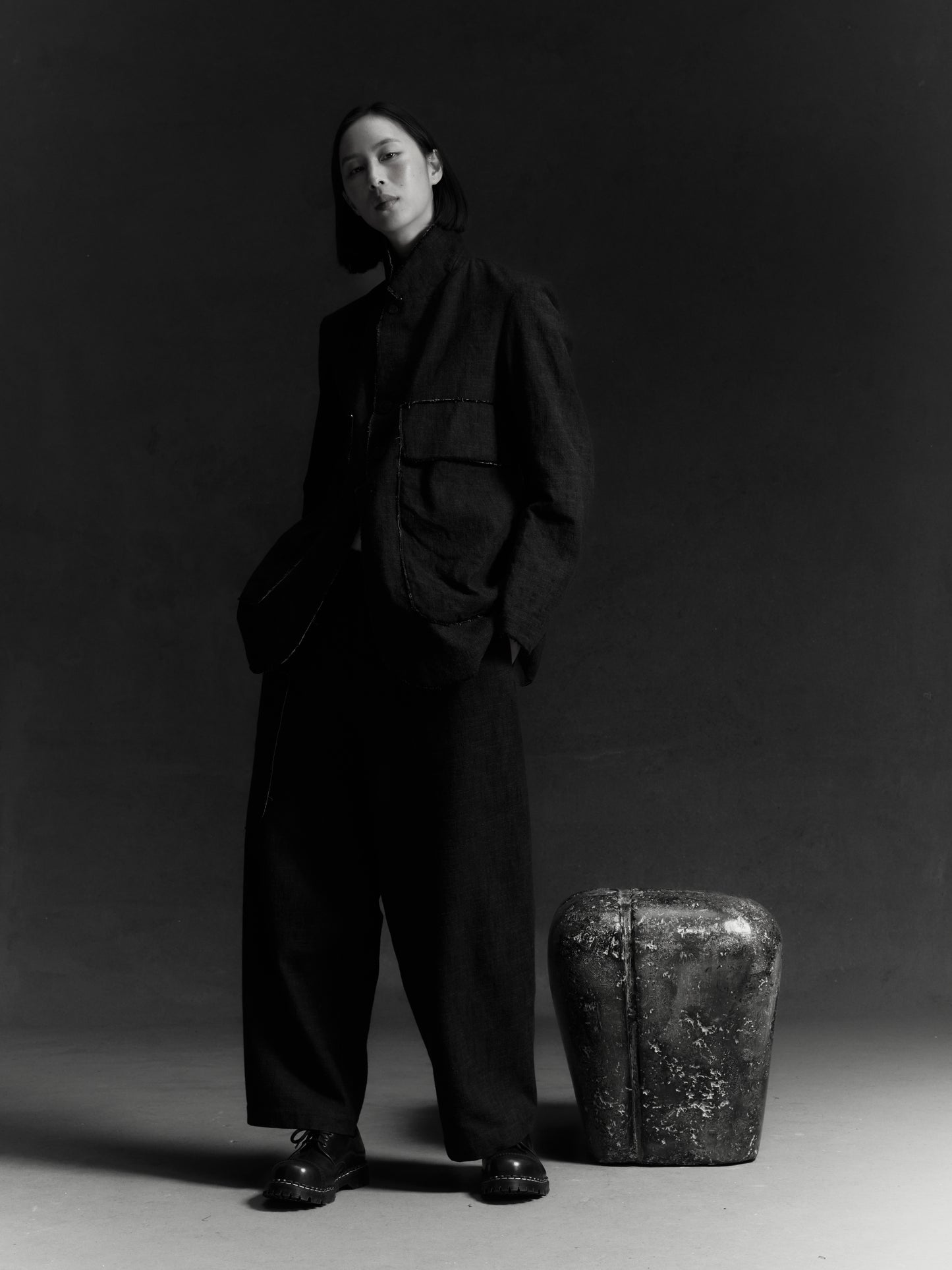 Kassel Trousers - Alga Green Wool Cotton