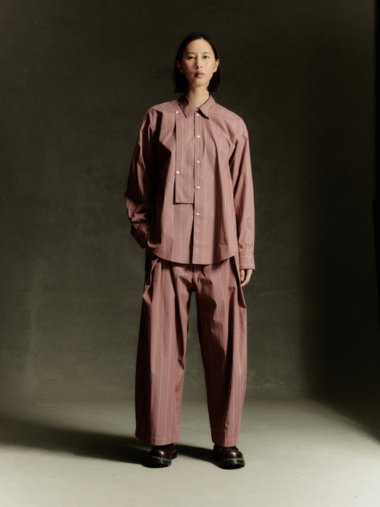 Beaduc Shirt - Pompeian Stripe Cotton