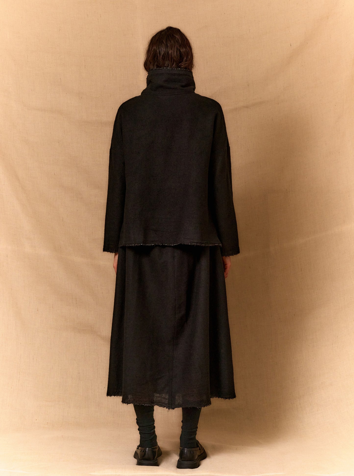 Geant Skirt - Ebony Wool