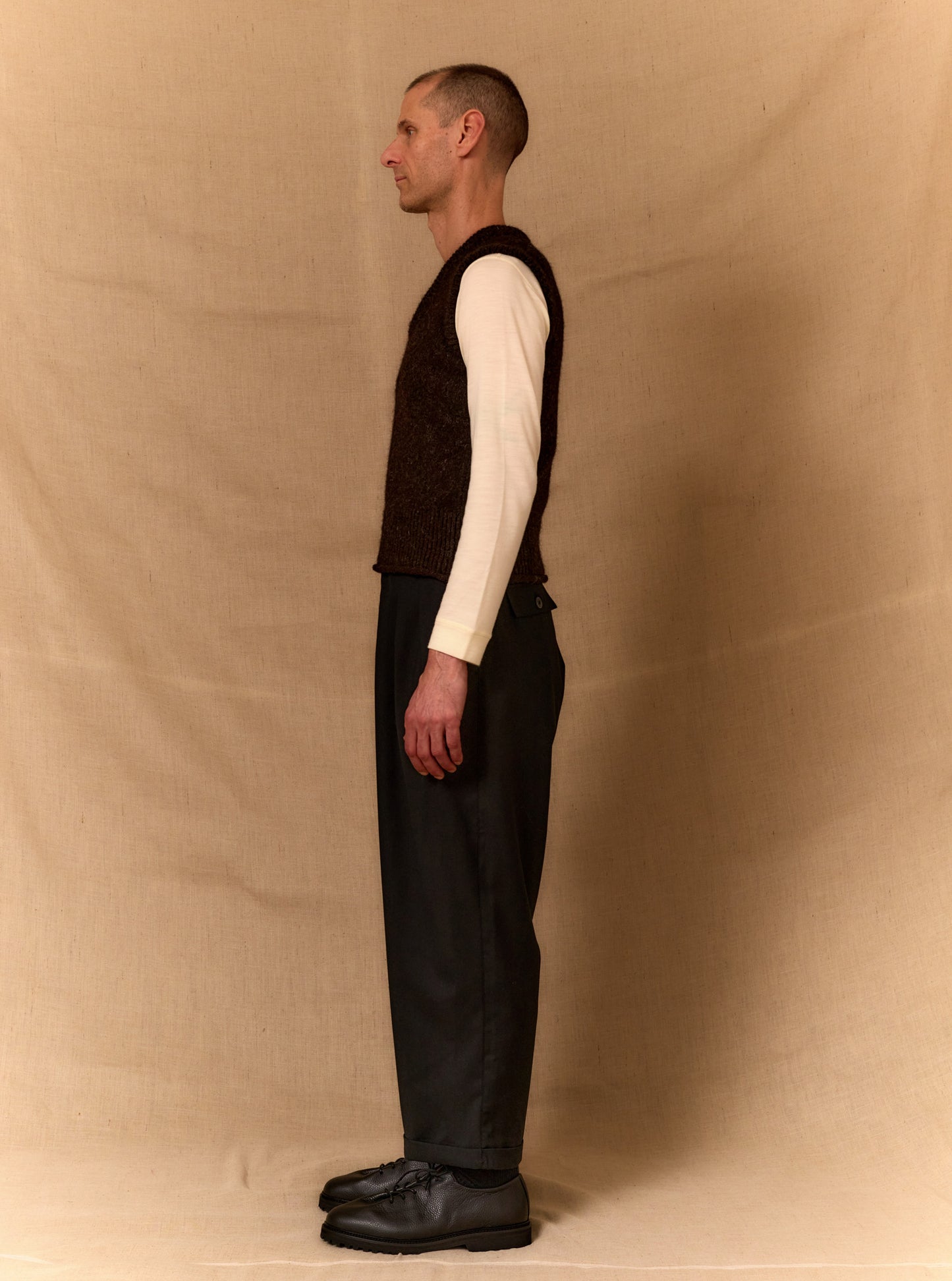 Lorca Vest - Saffron Wool