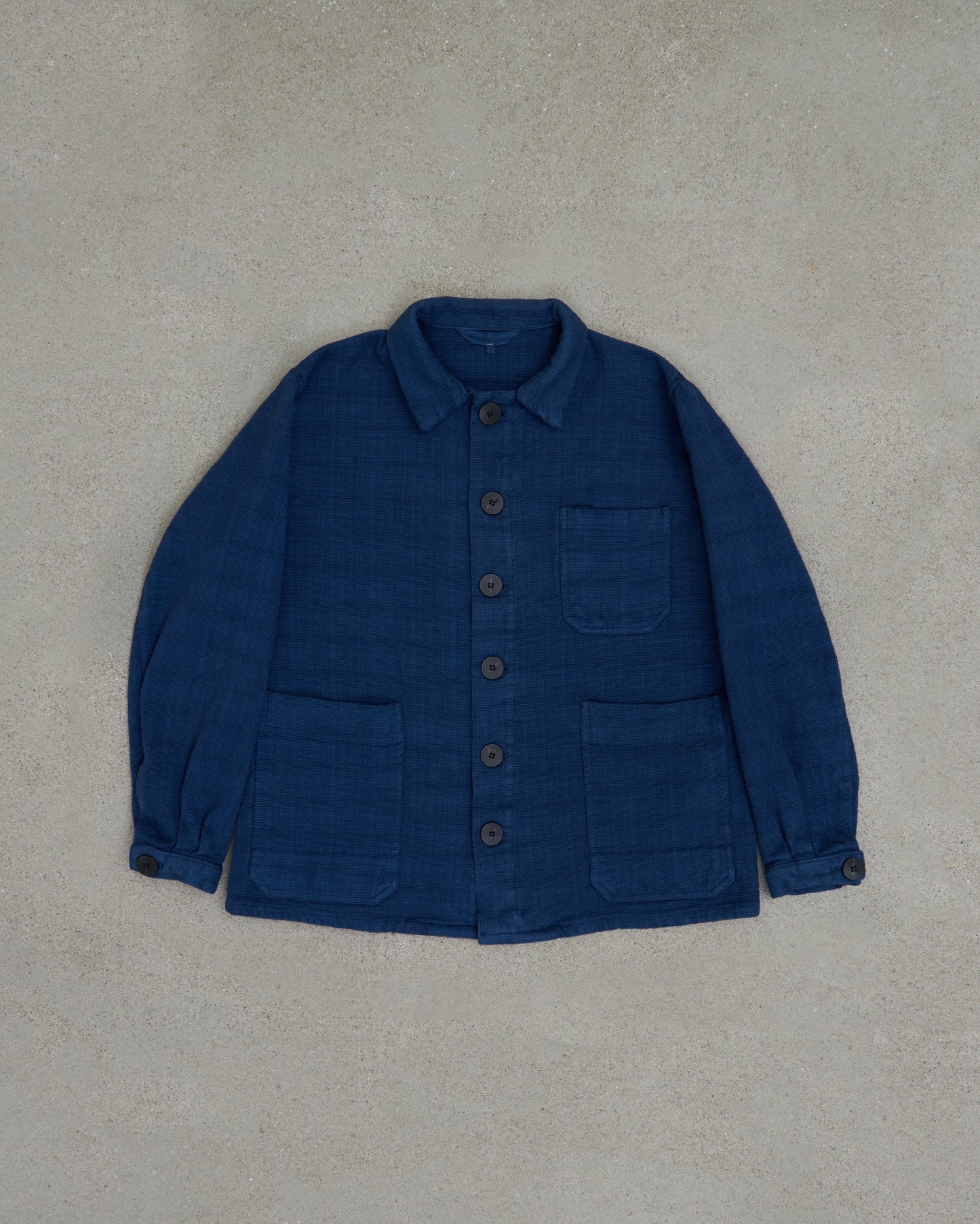 Propagator's Jacket without Liner - Handwoven Indigo Canvas