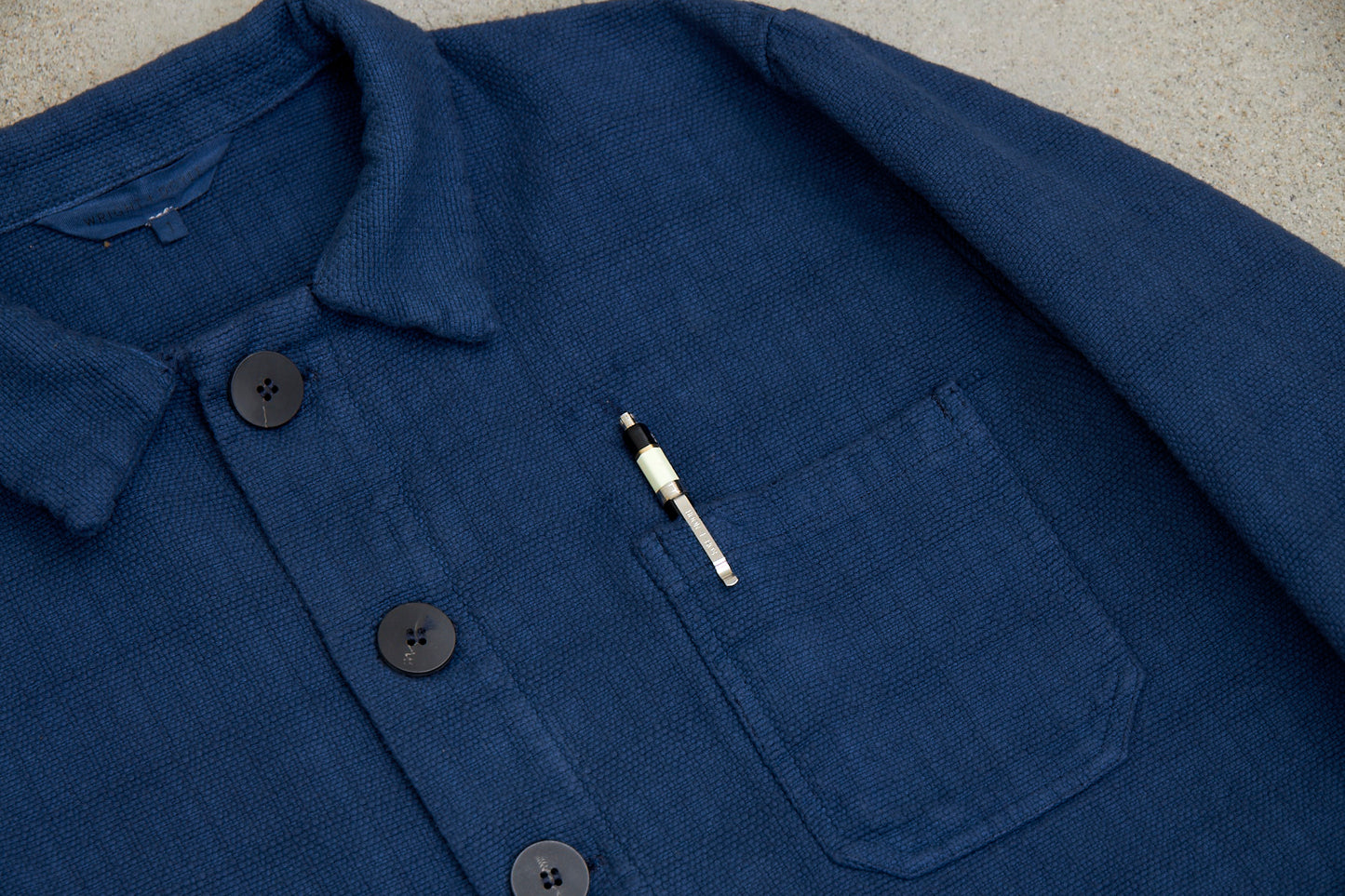 Propagator's Jacket without Liner - Handwoven Indigo Canvas