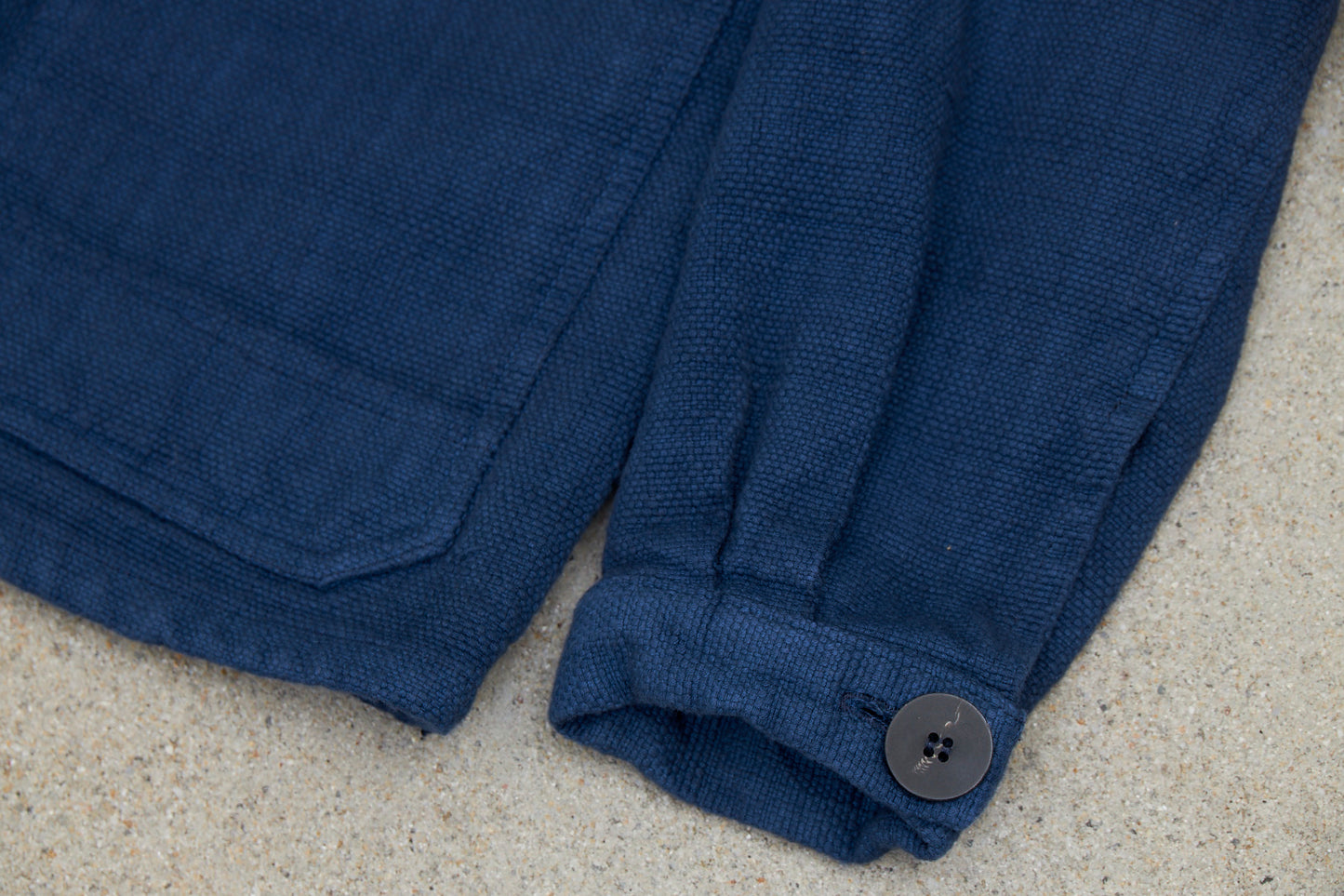 Propagator's Jacket without Liner - Handwoven Indigo Canvas