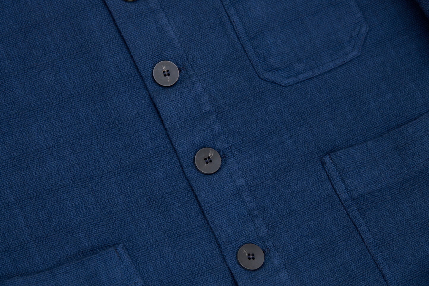 Propagator's Jacket without Liner - Handwoven Indigo Canvas