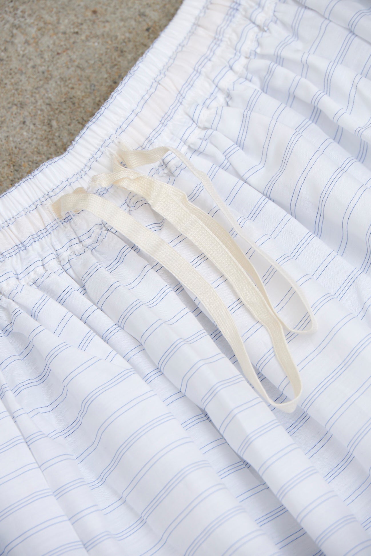 Gatherers Skirt - Fine Stripe Shirting