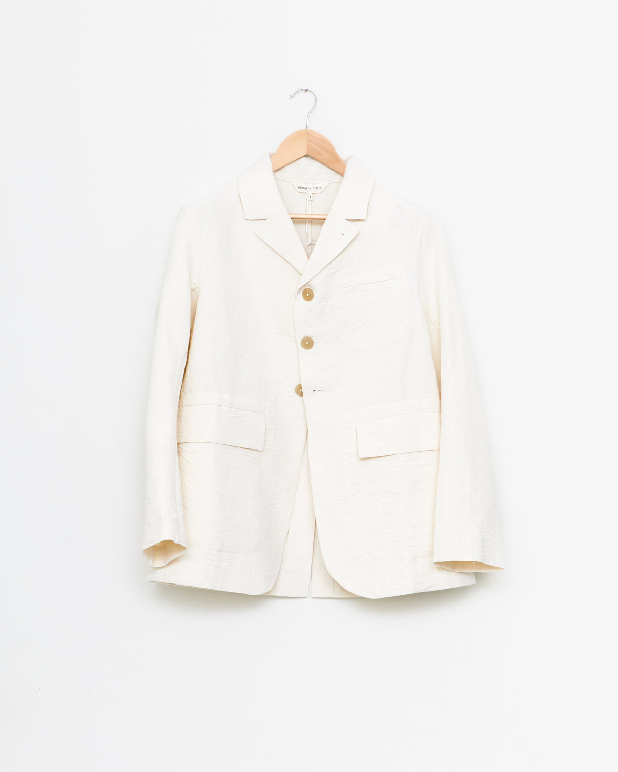 Tailored Jacket in Repurposed French Linen WRIGHT + DOYLE