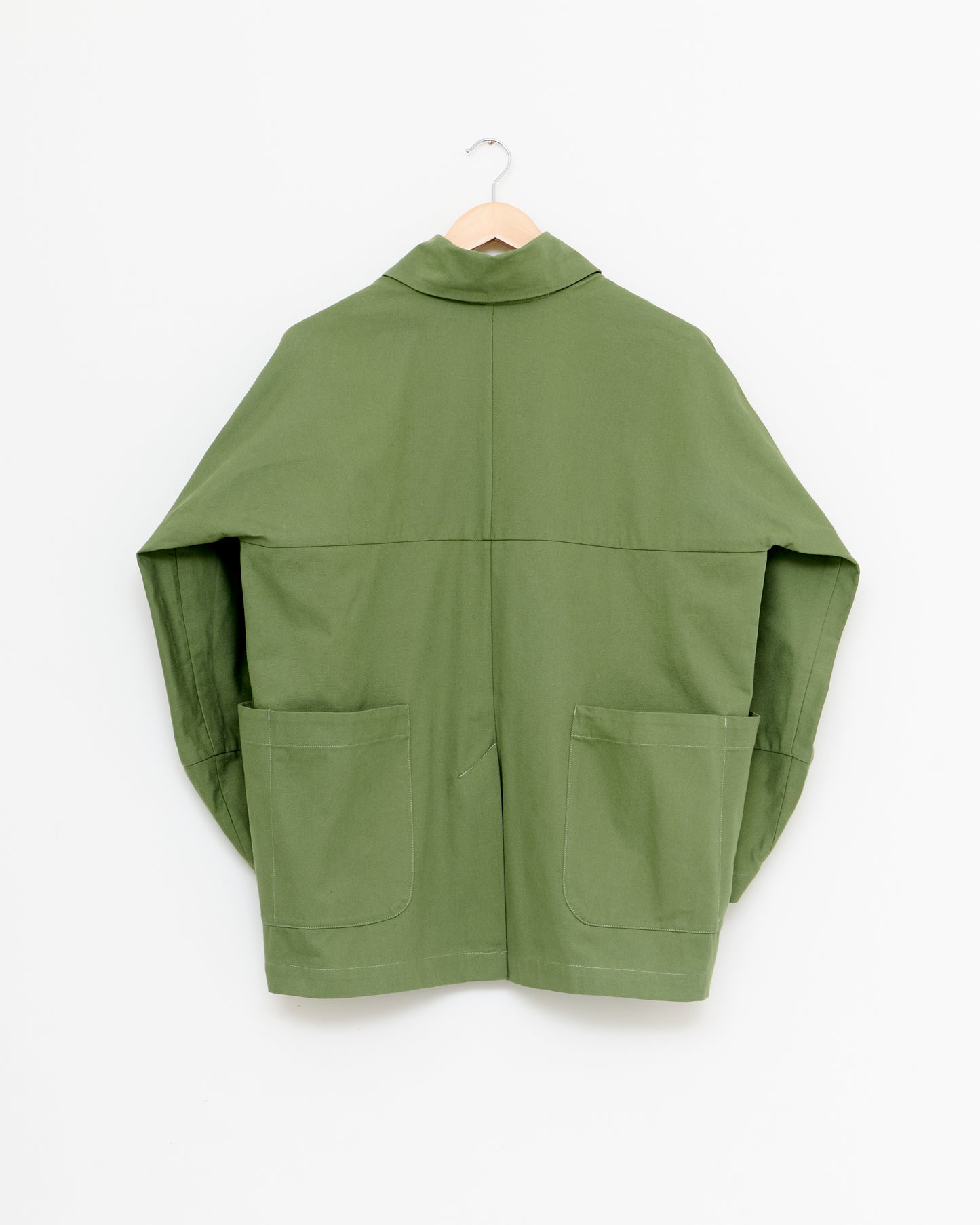 Buoy Jacket in Soft Cotton Canvas - Sap Green
