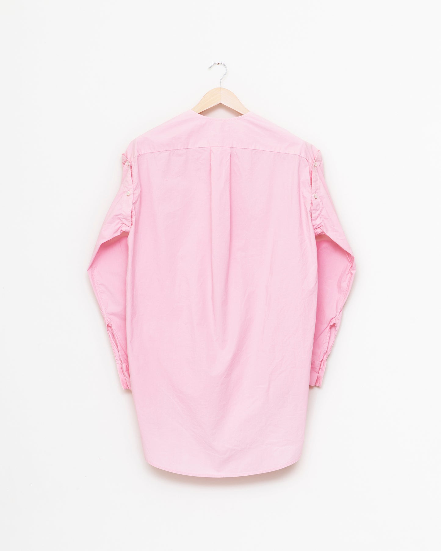 Hand-Tie Shirt in Paper Compact Cotton - Rose