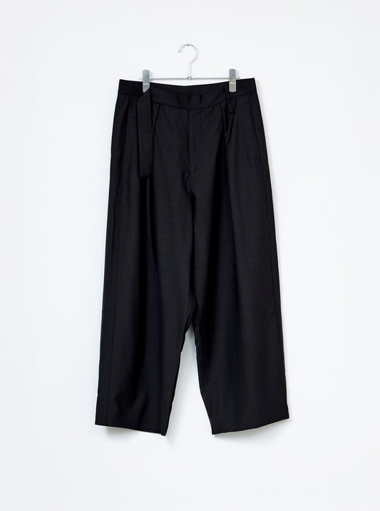 Single Pleat Trousers - Cacao Tropical Suiting