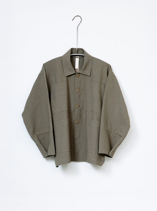 4 Pocket Jacket - Clay Micro Check Cotton