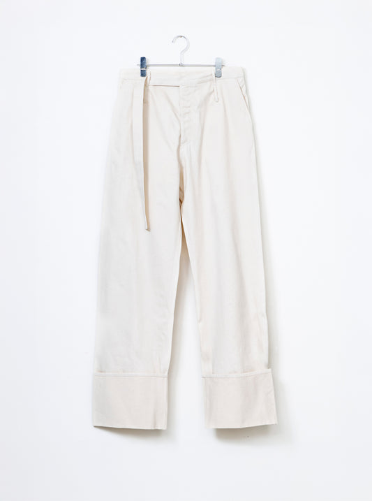 Fold Up Jean - Alabaster Twill Denim