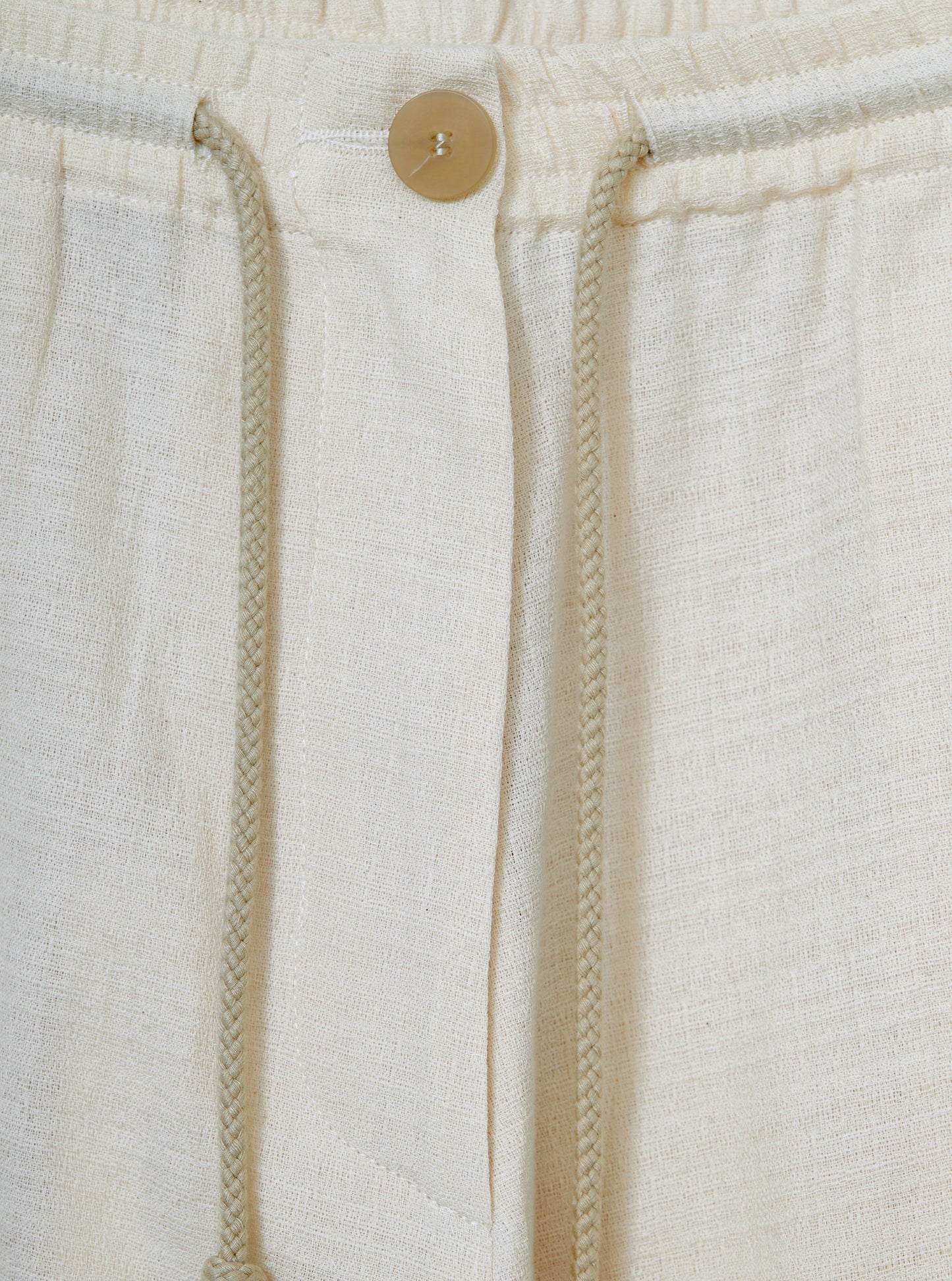 Gatherers Trousers Alabaster Handwoven Cotton WRIGHT DOYLE gatherers-trousers-alabaster-handwoven-cotton-wright-doyle
