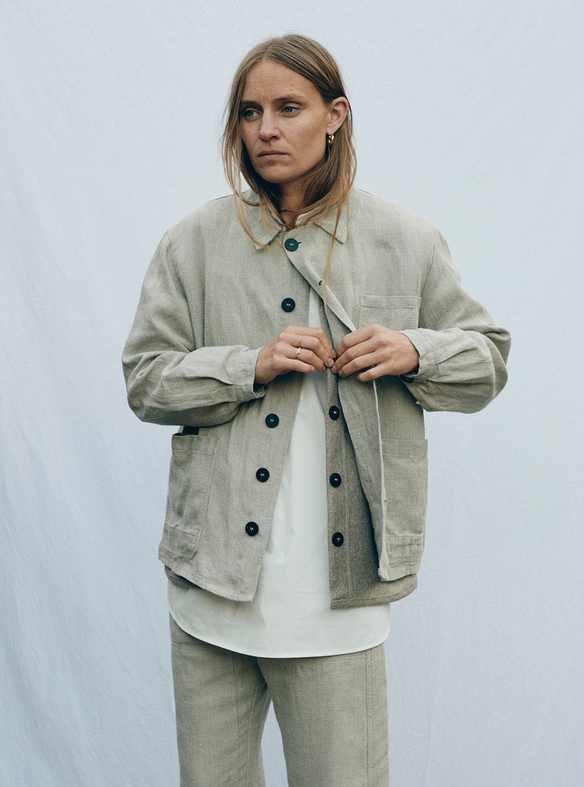 Propagator's Jacket - Natural Raw Linen