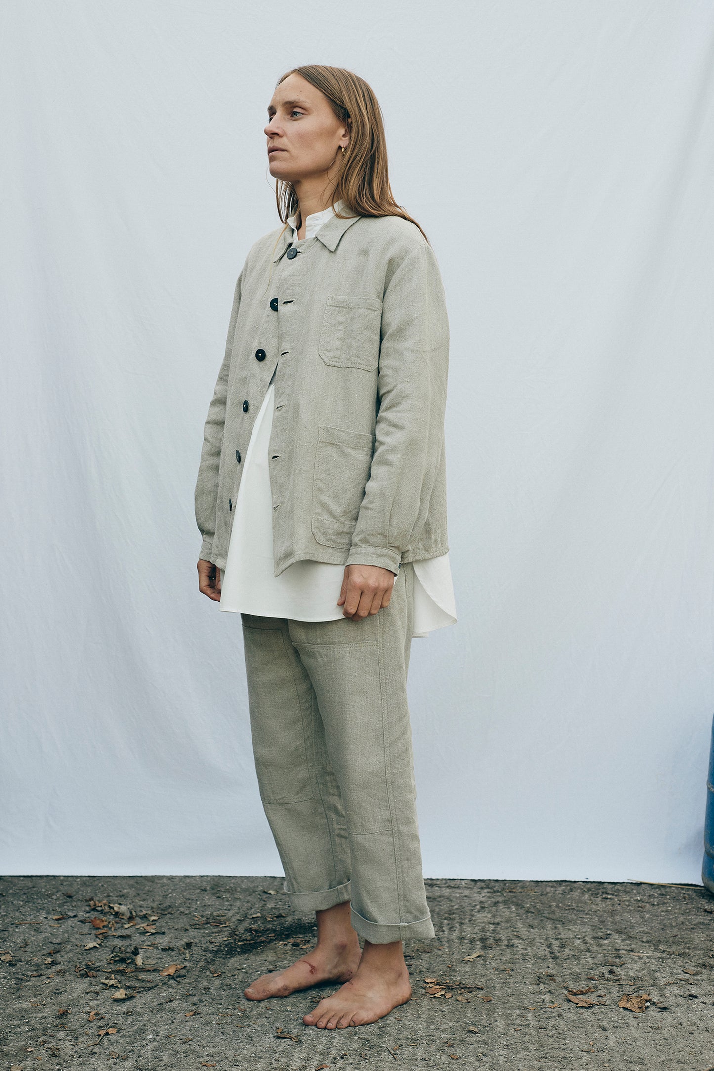 Propagator's Jacket with Liner - Natural Raw Linen