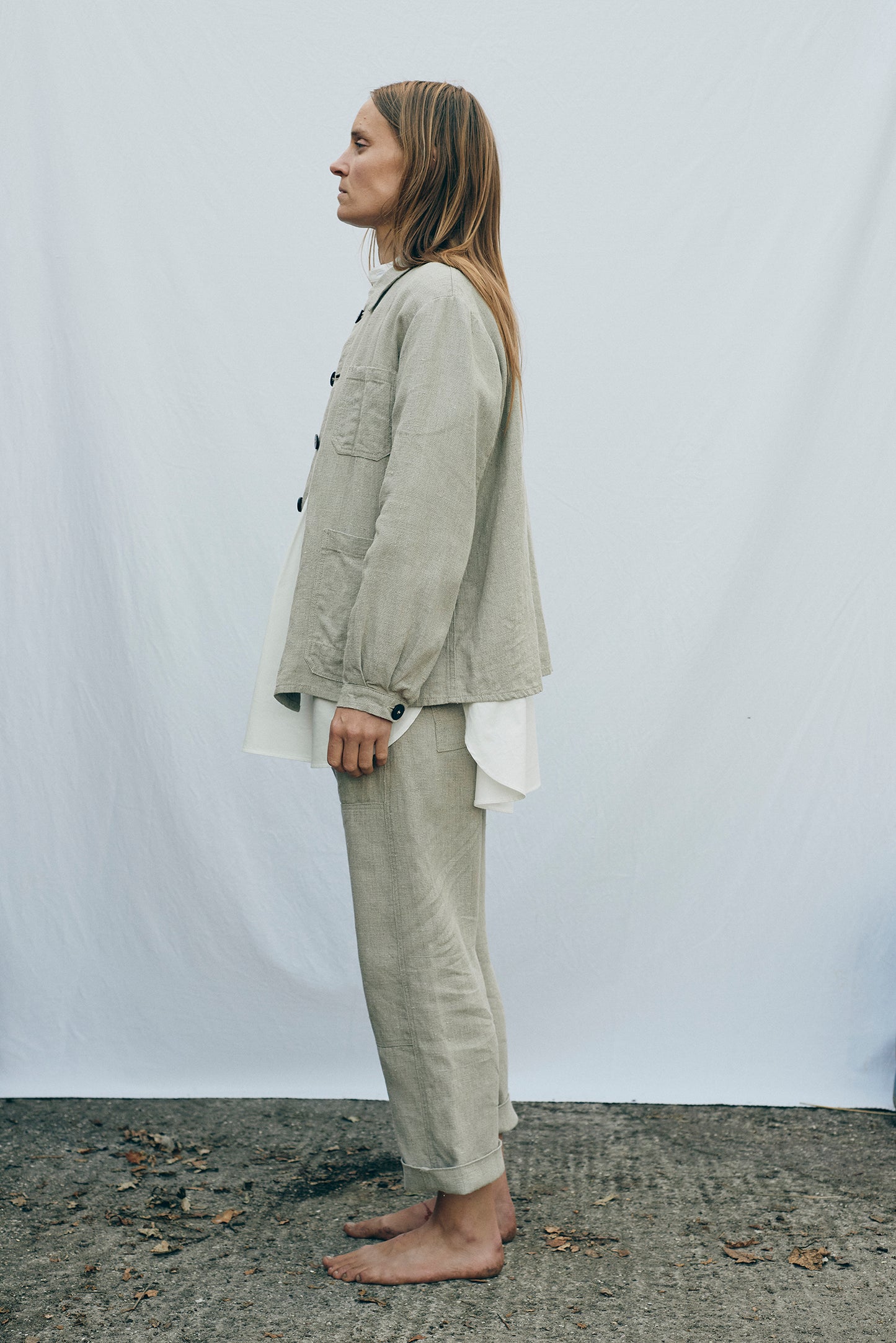 Propagator's Jacket with Liner - Natural Raw Linen