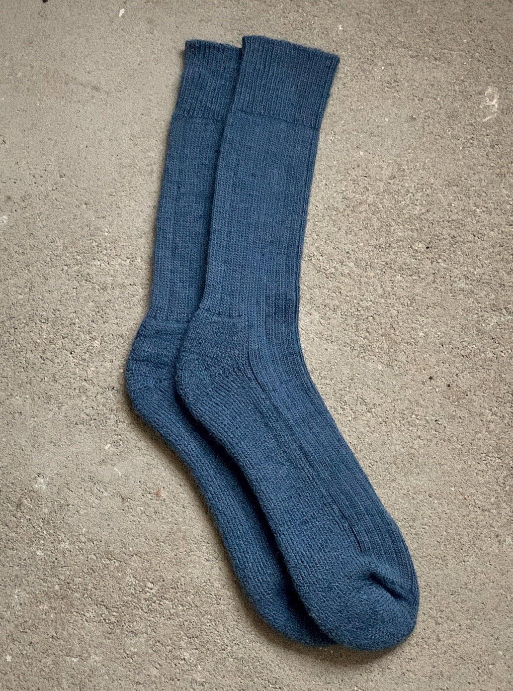 Working & Walking Socks - Sea Blue Alpaca Wool